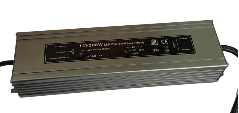 LED NAPAJANJE 200W/12V IP67 003394