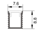 Alu profil 526 2m 5mm
