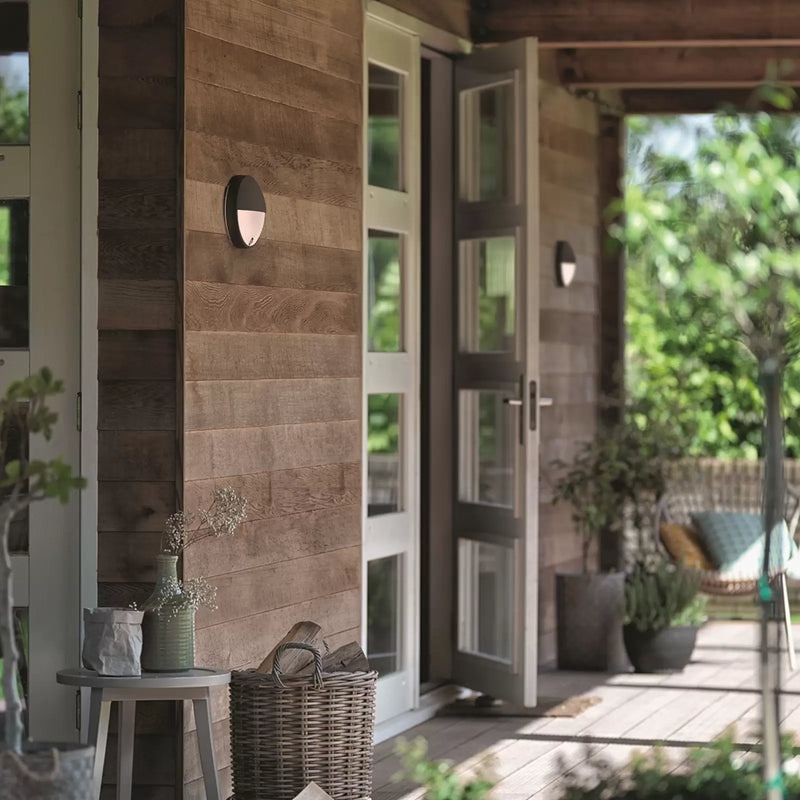 Zidna-stepenište okrugla 2w 3000k siva ip65 -LBD1612-2X