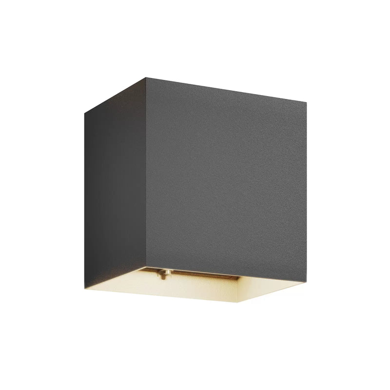 Zidna četvrtasta svetiljka 6w 3000k crna ip65 -LBD3010B-6X