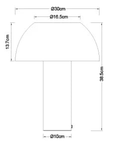 Stone lampe Aglaia -HN2575