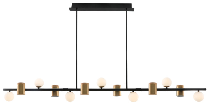 Luster-visilica HN8476 Black