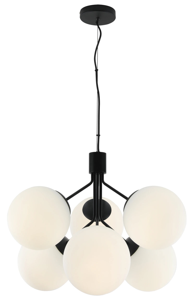 Luster HN8488  White glass/smoked glass