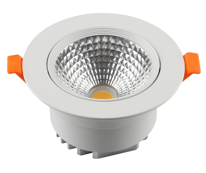 Led plafonska ugradna okrugla 7w 3000k bela 110*63mm -L0940-7