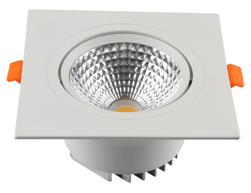 Led plafonska ugradna cetvrtasta 10w 3000k bela 110*110*95mm -L0940S-10