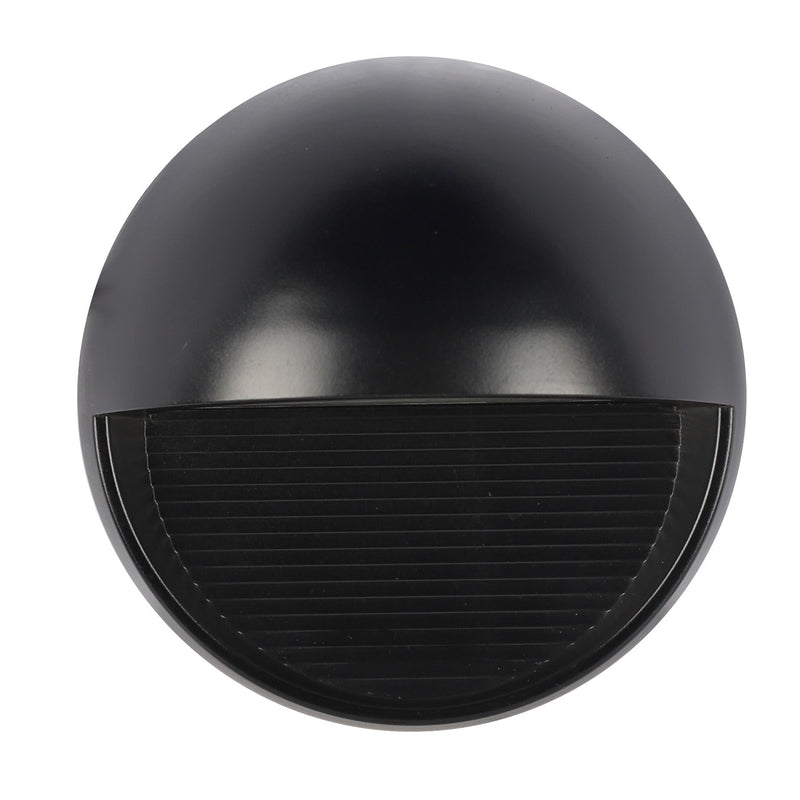 Zidna okrugla svetiljka 3w 3000k crna ip65 -LBD0560-3