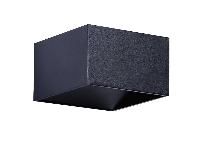 Zidna četvrtasta svetiljka 8w 3000k crna ip20 -LBD1210-8X