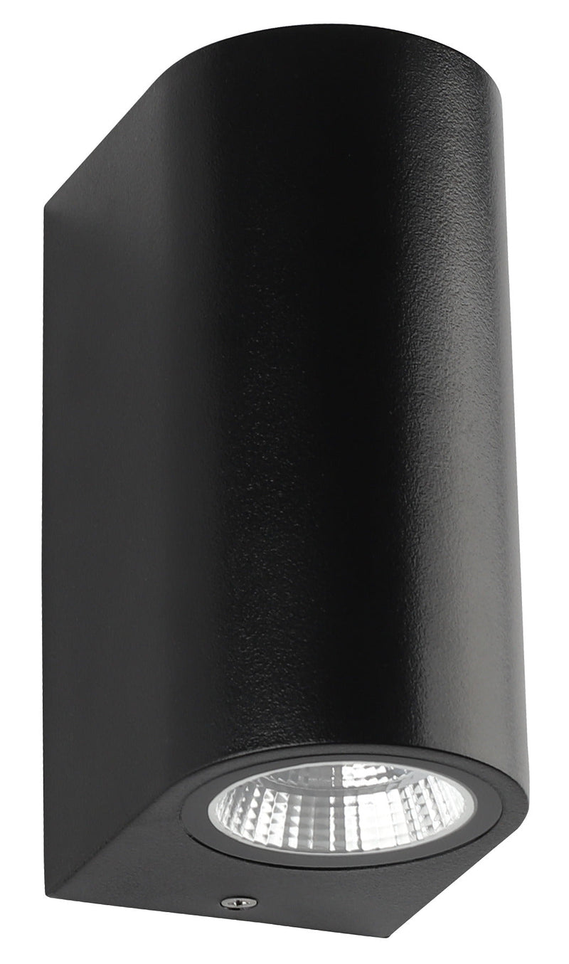 Zidna polukružna svetiljka 6w 3000k crna ip65 -LBD127-6