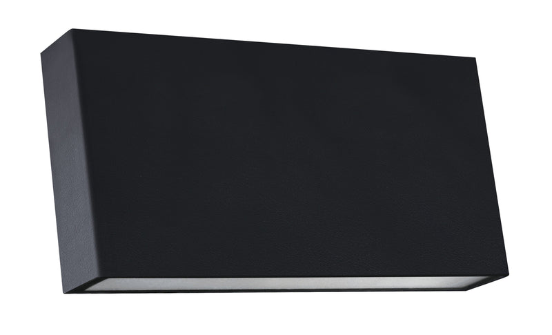 Zidna četvrtasta svetiljka 8w 3000k crna ip65 -LBD2760-8