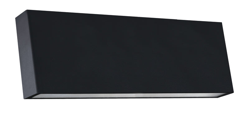 Zidna četvrtasta svetiljka 12w 3000k crna ip65 -LBD2780-12