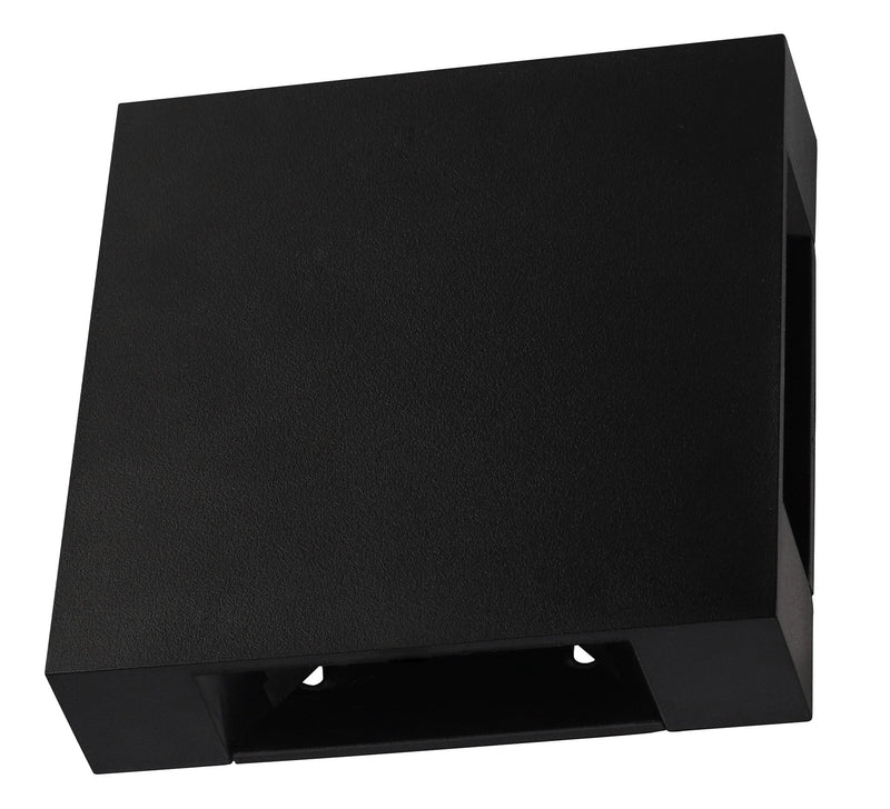 Zidna četvrtasta svetiljka 4*1w 3000k crna ip65 -LBD5050-4