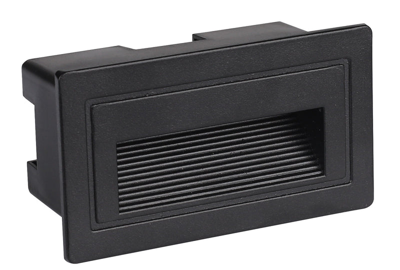 Zidna ugradna- stepenište četvrtasta 3w 3000k crna ip65 -LBD7020-3
