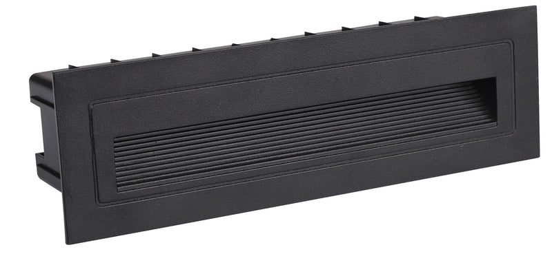 Zidna ugradna- stepenište četvrtasta 6w 3000k crna ip65 -LBD7040-6