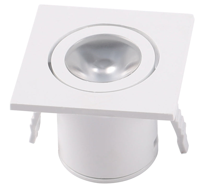 Ugradna svetiljka cetvrtasta 1w 3000k bela 35*35*29mm -LCG0710-1