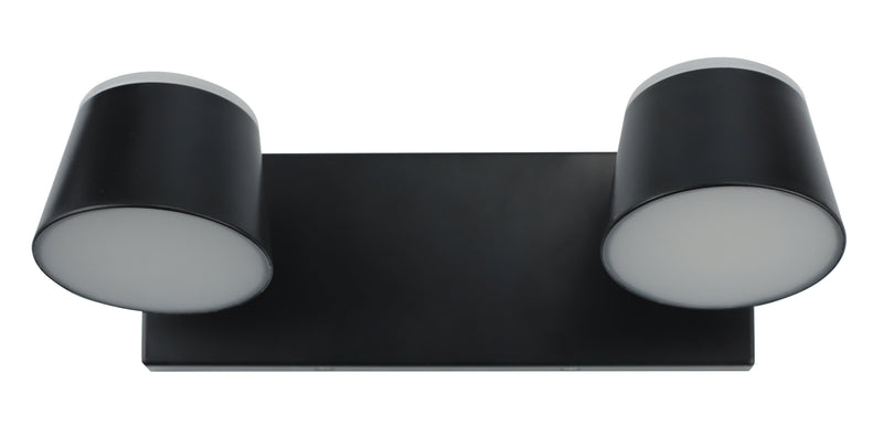 Zidna kružna svetiljka 2*7w 3000k crna ip20 -LXD0840-14