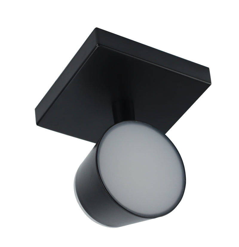 Zidna kružna svetiljka 1*7w 3000k crna ip20 -LXD0840-7