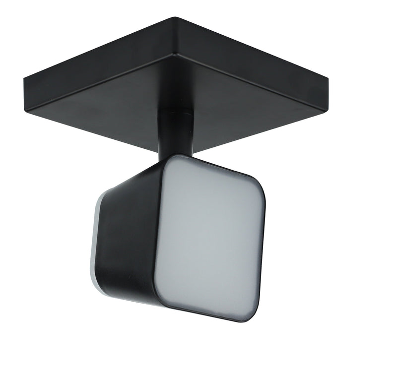 Zidna četvrtasta svetiljka 1*7w 3000k crna ip20 -LXD0940-7