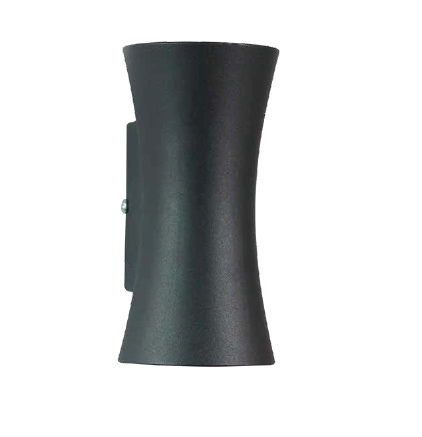 Zidna valjkasta svetiljka 10w 3000k crna ip44 -LBD4760-10