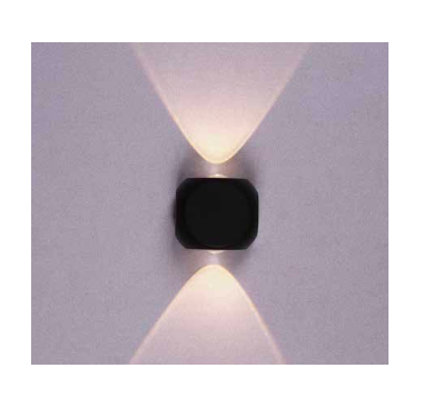 Zidna svetiljka 2w 3000k crna ip20 -LBD7110-2