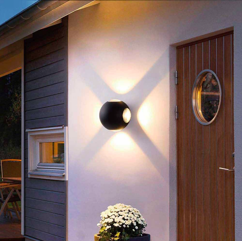 Zidna svetiljka 4*1w 3000k crna ip44 -LBD6120-4