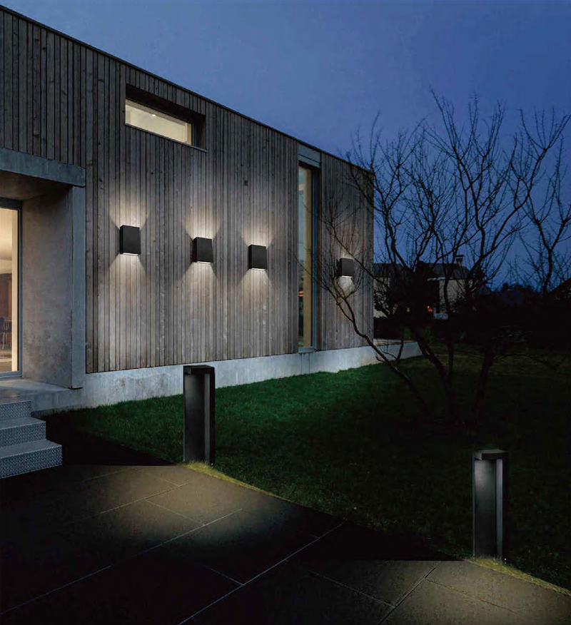 Zidna četvrtasta svetiljka 4w 3000k bela ip65 -LBD2750-4