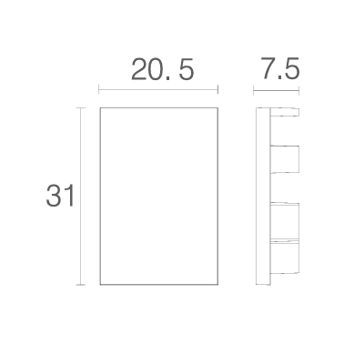 LUXO ZAVRŠNA KAPA ZA 10MM SS ŠINU 2C2CG0020