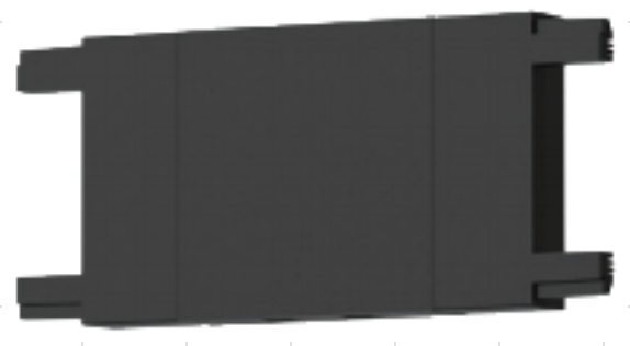 MAGNETIC RAVNI NASTAVAK UNI NAD SLIM CRNI LT26-A-I/BL