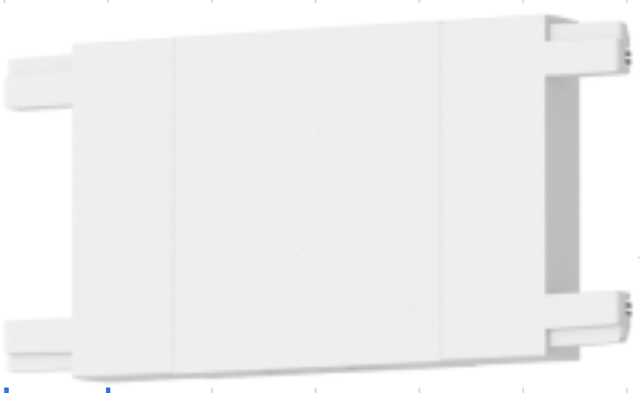 MAGNETIC RAVNI NASTAVAK UNI NAD SLIM BELI LT26-A-I/WH