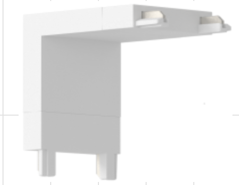 MAGNETIC UGAO ZID-PLAFON UNI UGR SLIM BELI LT26-B-LV/WH