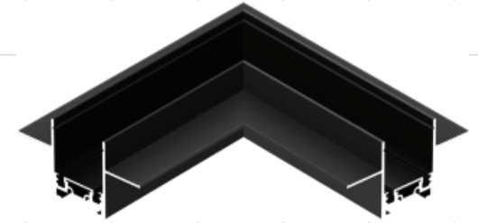 MAGNETIC UGAO PLAFON-PLAFON UNI UGR CRNI LT26-D-L/BL