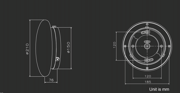 Zidna Svetiljka 15W IP65 WN-WL-R210