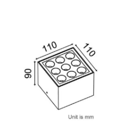 Zidna Svetiljka 10W IP65 WN-XC004S-IP65-9T BL