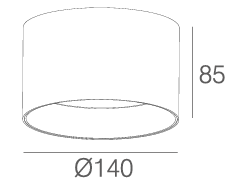 Svetiljka Nadgradna 15W IP54 ALIP80210-15W