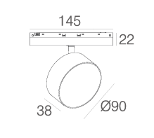 LUXO DIF REFLEKTOR 8W ZA 10MM SS FLEXIBLE MAGNETIC 2ALGD1080122-8W
