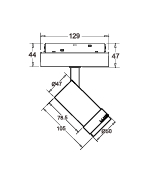 LUXO MAGNETIC REFLEKTOR ZA UP-DOWN 10W CRNI 2ALGD2247CA-10W