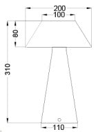 Stone lampe Daphne -HN2504B