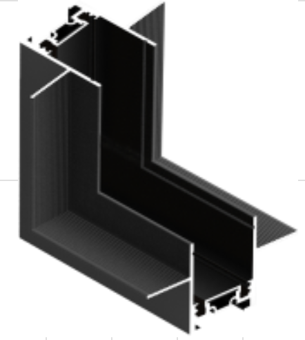 MAGNETIC UGAO ZID-PLAFON UNI UGR CRNI LT26-D-LV/BL