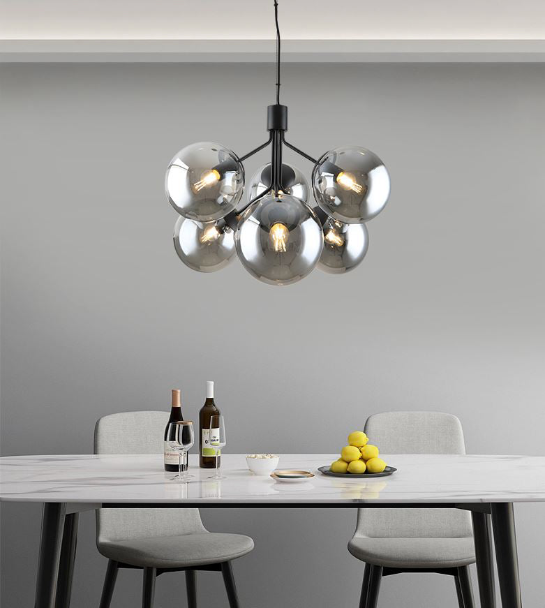 Luster HN8488  White glass/smoked glass