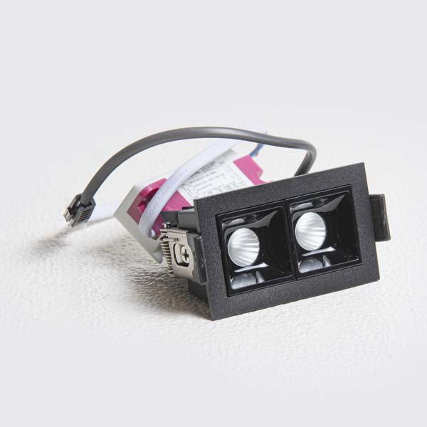 LINIJSKA UGRADNA 2X3W CRNA 3000K