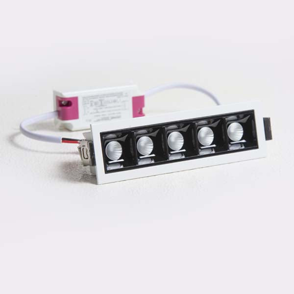 LINIJSKA UGRADNA 5X3W BELA 3000K