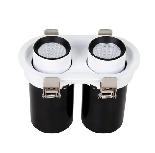 LED TELESKOP SVETILJKA BELA 2x18W 3000K KRUG 7.0032